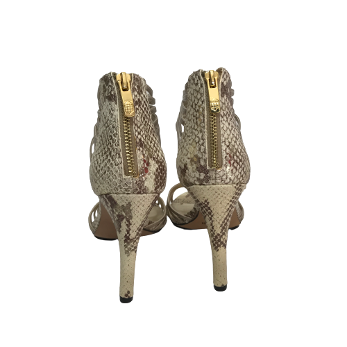 Vince Camuto Gold Snakeskin 'Sarea' Heels | Brand New |