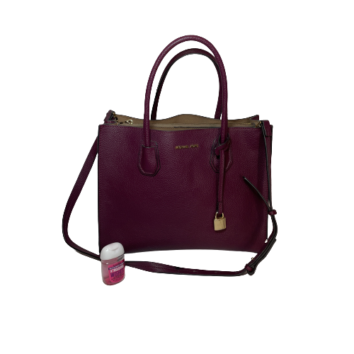 Michael Kors Purple Leather Mercer Satchel | Gently Used |