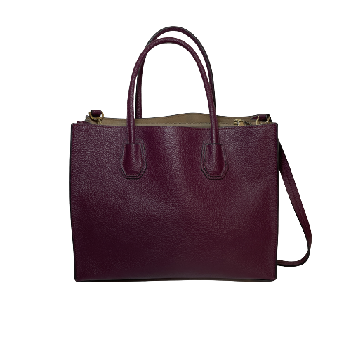 Michael Kors Purple Leather Mercer Satchel | Gently Used |