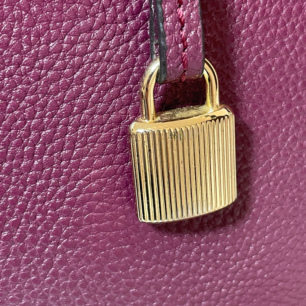 Michael Kors Purple Leather Mercer Satchel | Gently Used |