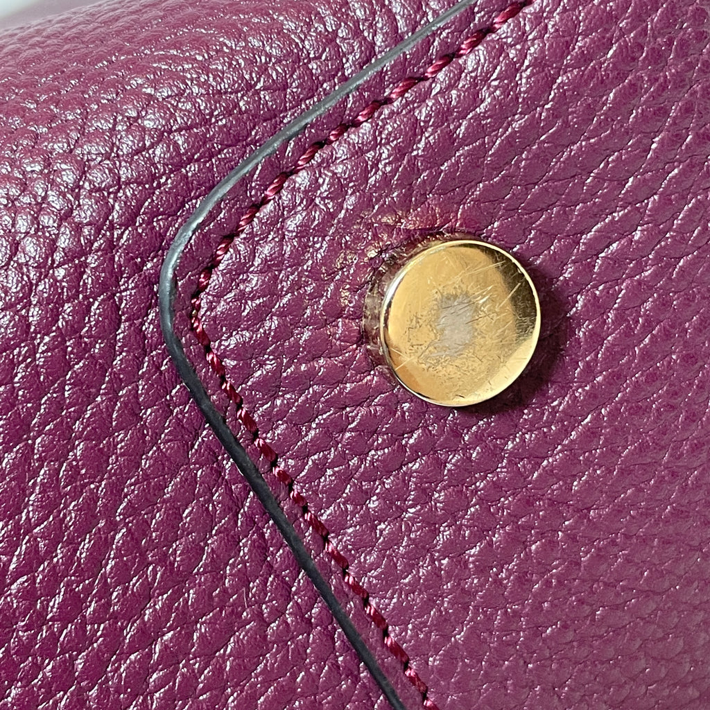 Michael Kors Purple Leather Mercer Satchel | Gently Used |