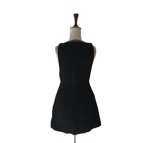 ZARA Black Gold Chain Sleeveless Jacket | Gently Used |