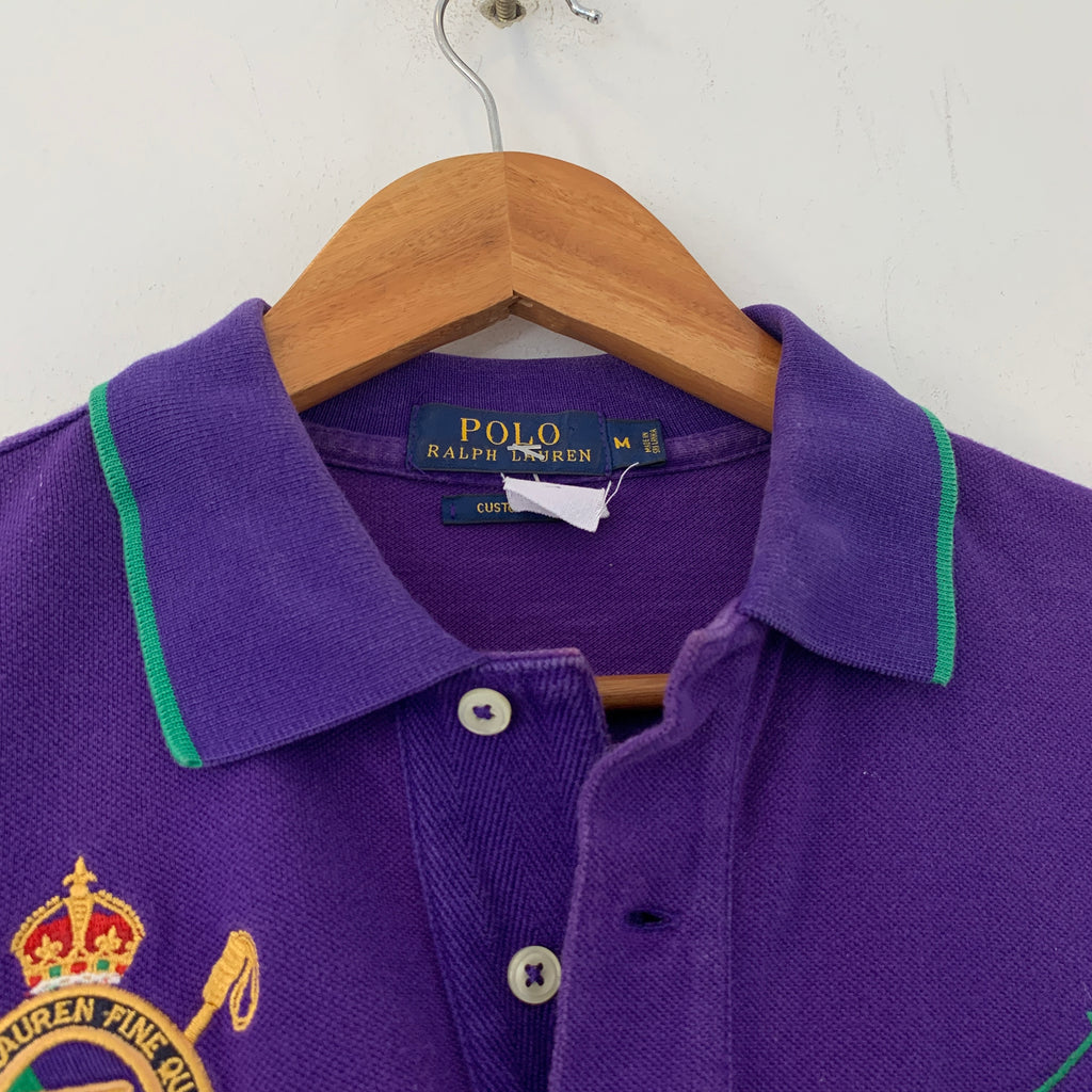 Ralph Lauren Men's Purple Polo Shirt | Pre Loved |