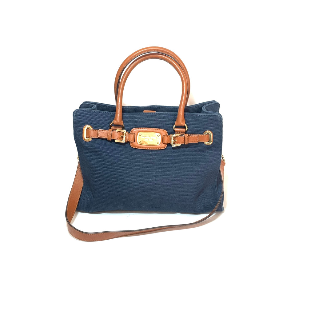 Michael Kors Hamilton Denim East West Satchel | Gently Used |