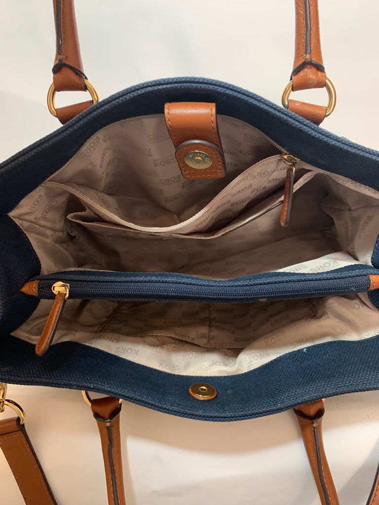 Michael Kors Hamilton Denim East West Satchel | Gently Used |