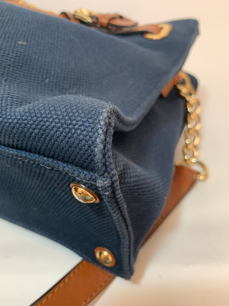 Michael Kors Hamilton Denim East West Satchel | Gently Used |