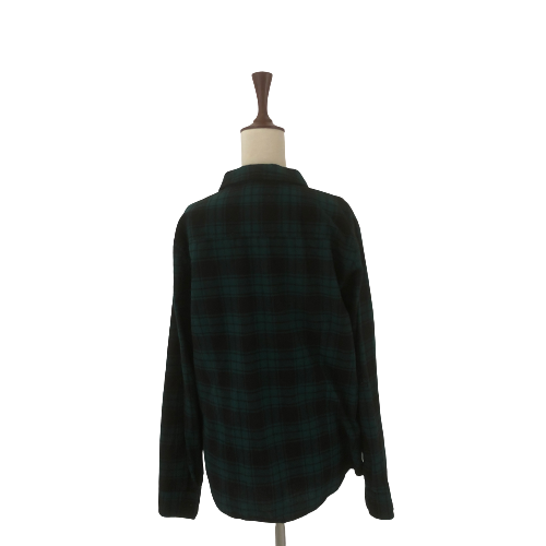 Primark Green and Black Checked Collared Shirt | Gently Used |