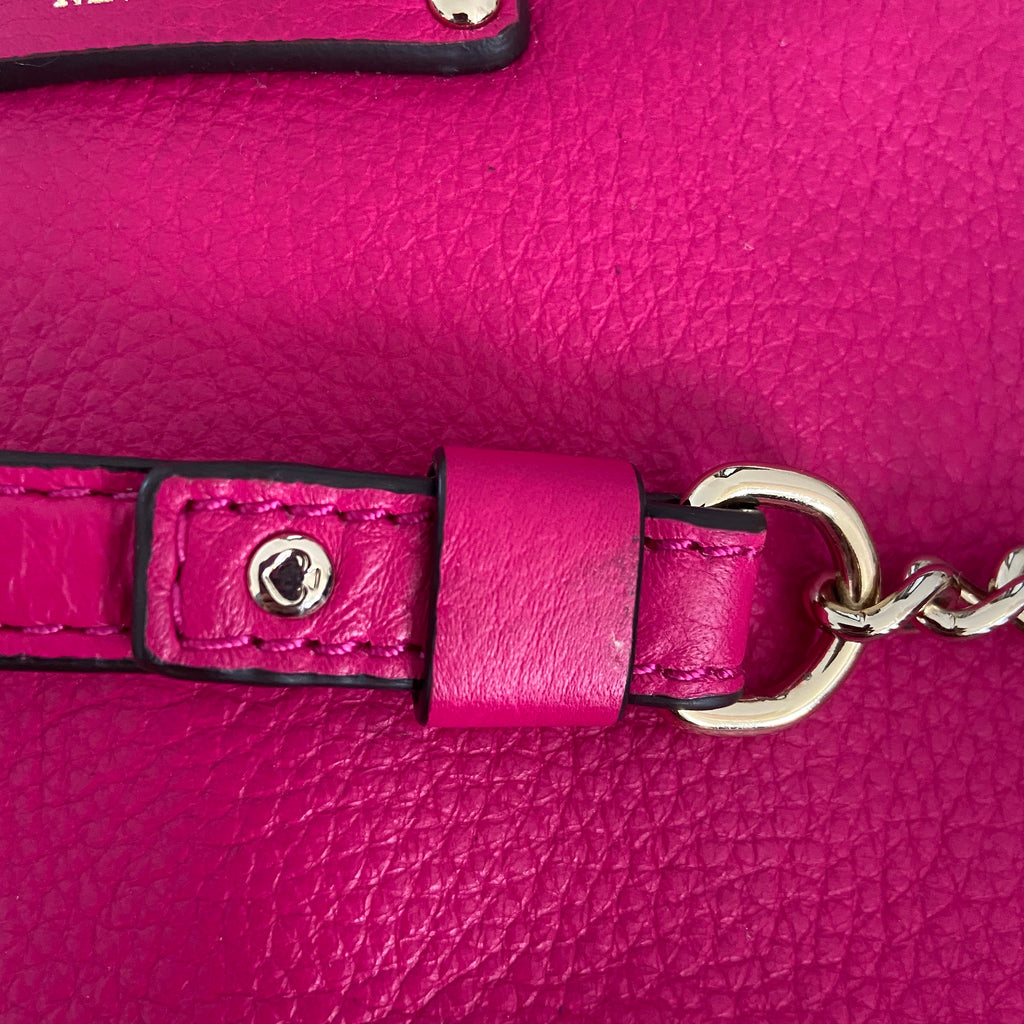 Kate Spade “Pink Berkshire Road Adela” Leather Shoulder Bag | Gently Used |