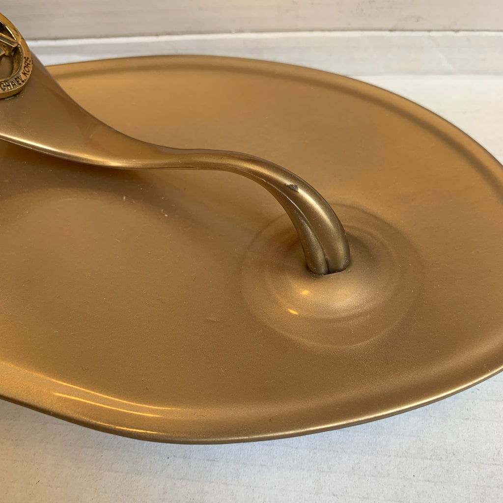 Michael Kors Bronze Jelly 'Sondra' Thong Sandals | Pre Loved |