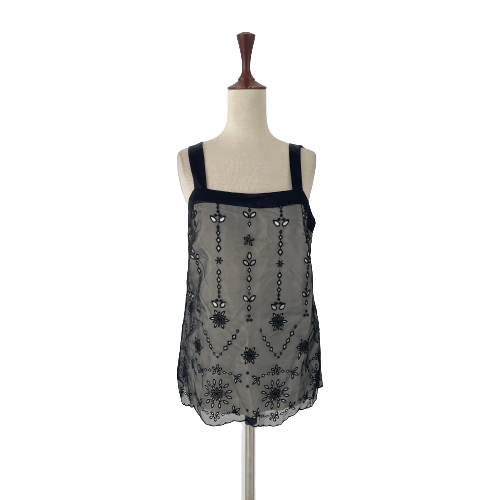 Monsoon Black Lined Sleeveless Top | Gently Used |