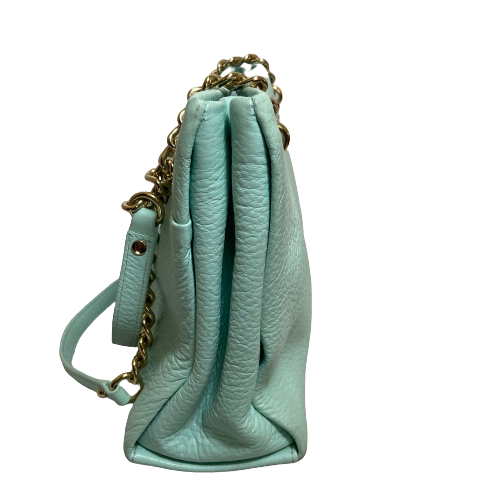 Kate Spade Light Aqua Blue Pebbled Leather Shoulder Bag | Pre Loved |