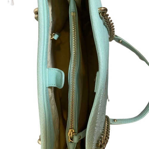 Kate Spade Light Aqua Blue Pebbled Leather Shoulder Bag | Pre Loved |