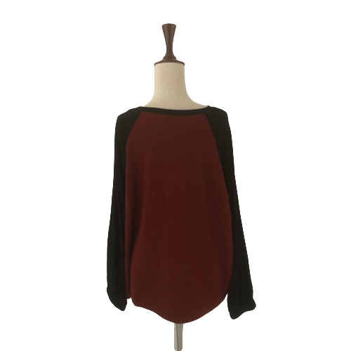 ZARA Black & Rust Buckles Top | Gently Used |