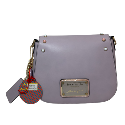 Juanita Jo Lilac & Floral Applique Shoulder Bag | Brand New |