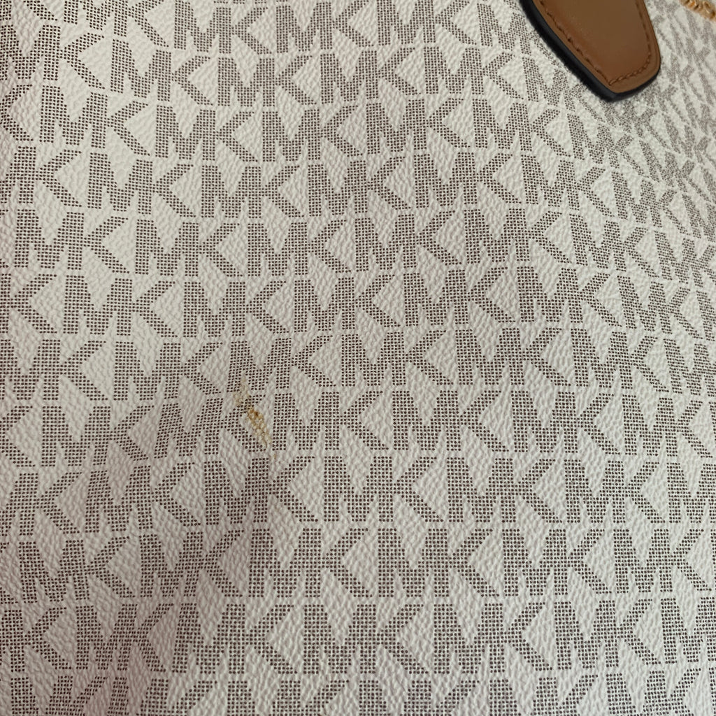Michael Kors 'EVA' Large Vanilla Monogram Tote | Brand New |