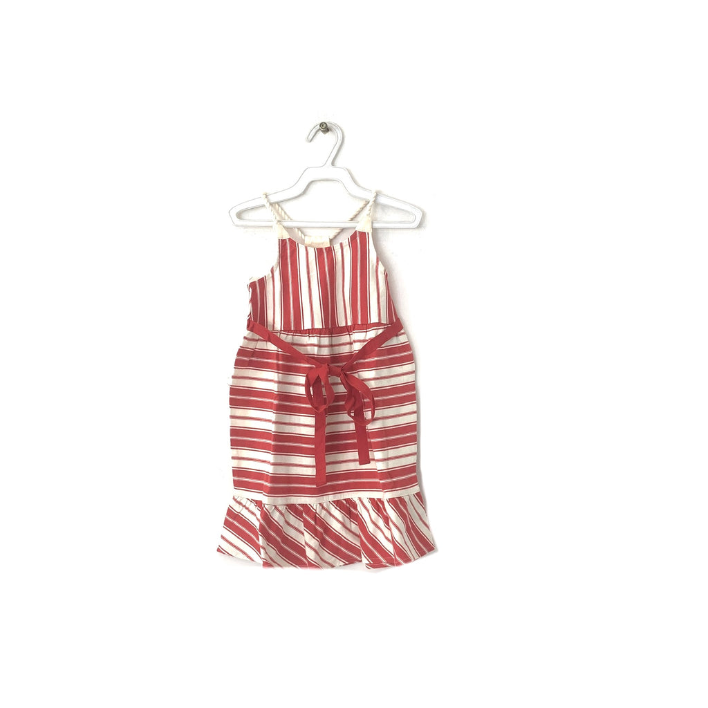 Ralph Lauren Red & White Striped Dress | Brand New |