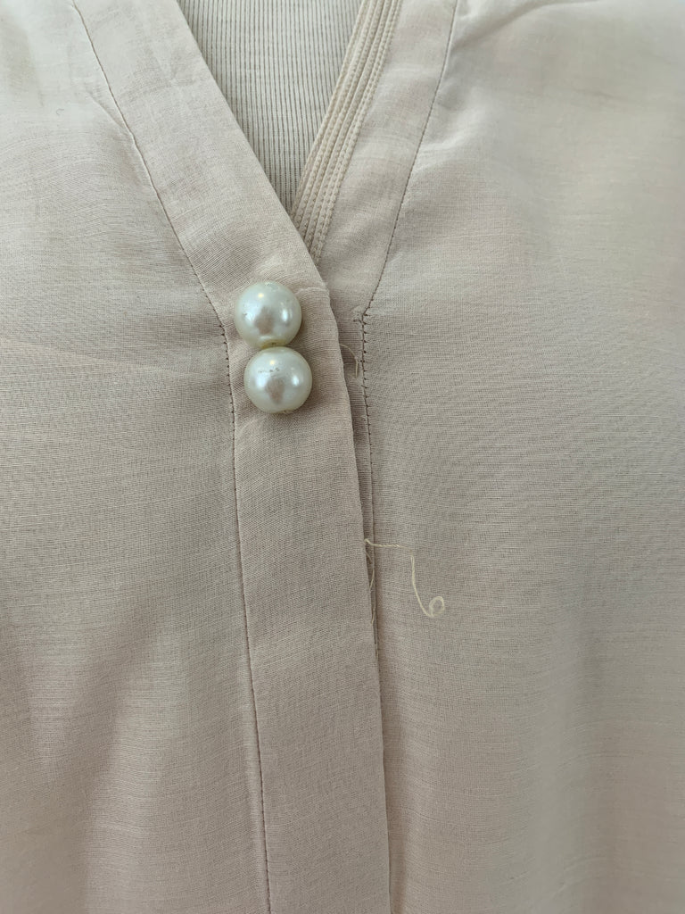 Miraka by Misha Lakhani Beige Cut-work Kurta | Pre Loved  |