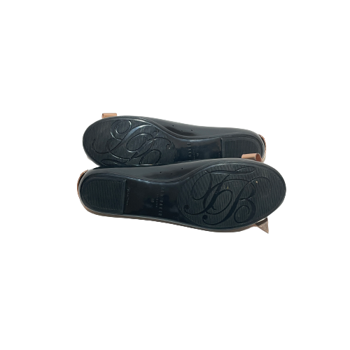 Ted Baker 'DAHLIA" Black Jelly Ballet Flats | Gently Used |