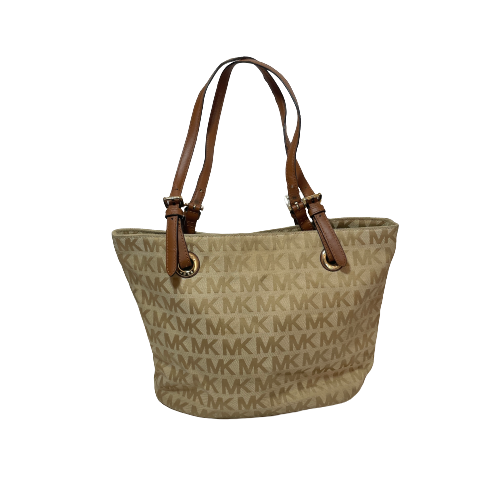 Michael Kors Beige Canvas Monogram Tote | Pre Loved |