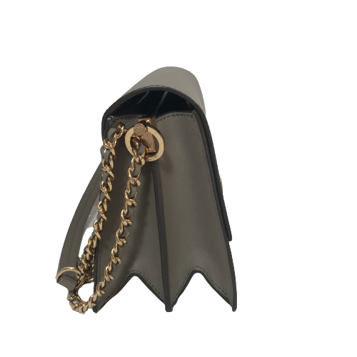 Tory Burch Grey Robinson Converible Leather Shoulder Bag | Gently Used |