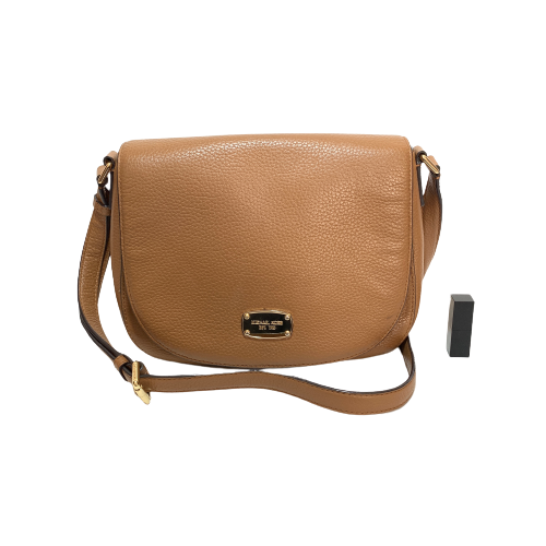 Michael Kors Tan Pebbled Leather Saddle Bag | Pre Loved |
