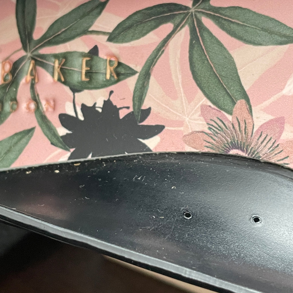 Ted Baker 'DAHLIA" Black Jelly Ballet Flats | Gently Used |