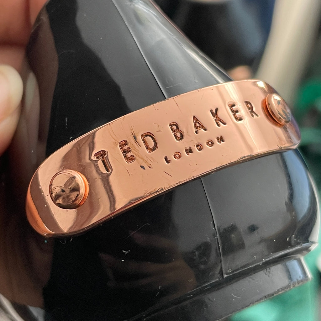 Ted Baker 'DAHLIA" Black Jelly Ballet Flats | Gently Used |