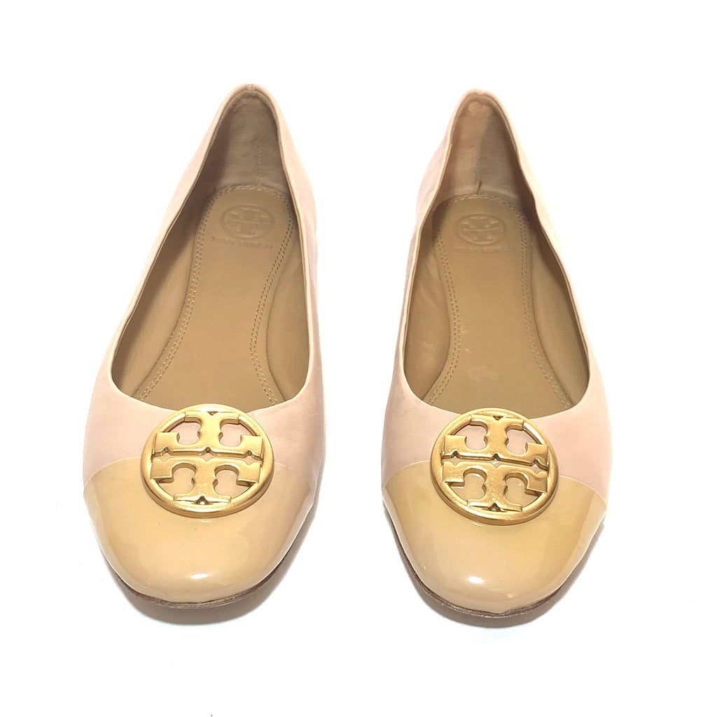 Tory Burch 'Chelsea' Cap-Toe Leather Ballet Flats | Gently Used  |