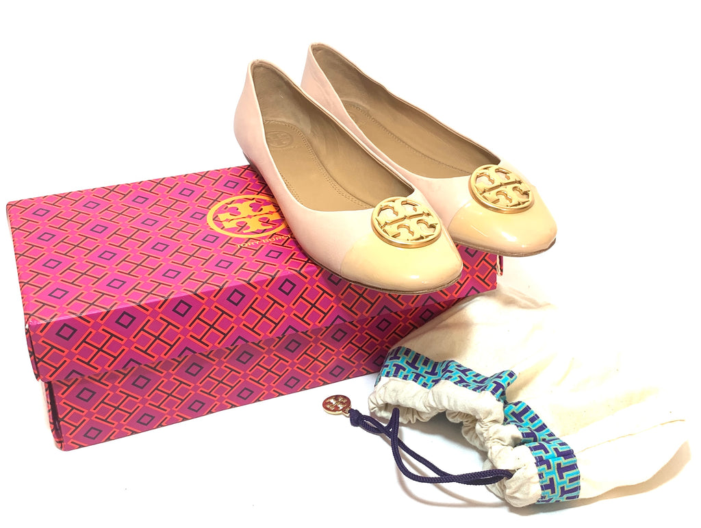 Tory Burch 'Chelsea' Cap-Toe Leather Ballet Flats | Gently Used  |