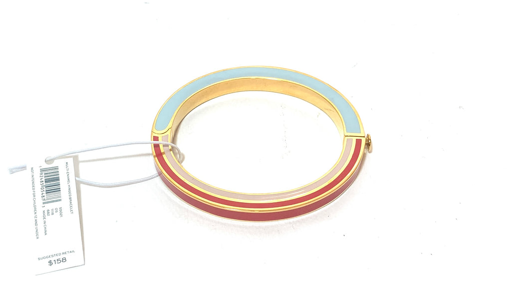 Tory Burch Multi-Enamel Hinged Bracelet | Brand New |