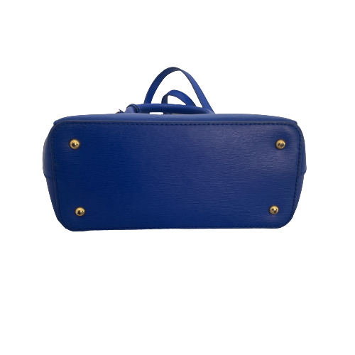 Ralph Lauren Electric Blue Leather Satchel | Gently Used |