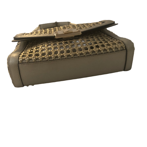 Michael Kors Gold Leather Mesh Bag | Gently Used |