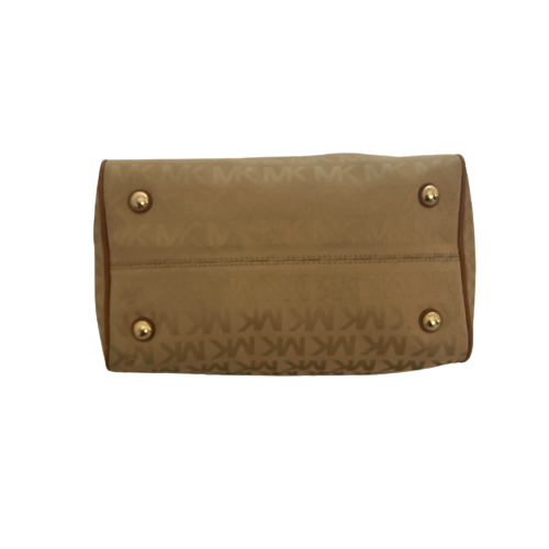 Michael Kors Beige and Brown Monogram 'Grayson' Tote Bag | Pre Loved |