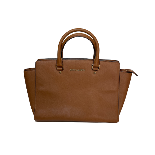 Michael Kors Tan Leather Selma Satchel | Pre Loved |