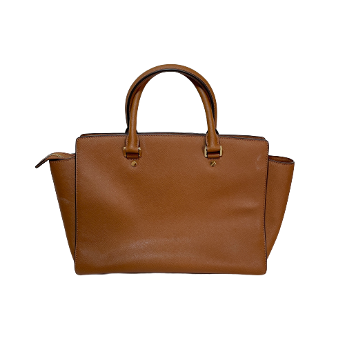 Michael Kors Tan Leather Selma Satchel | Pre Loved |