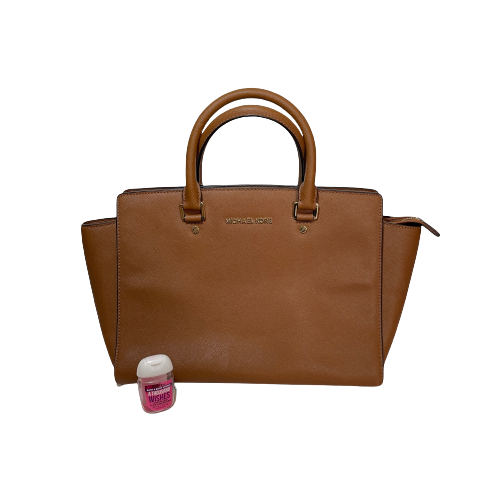 Michael Kors Tan Leather Selma Satchel | Pre Loved |