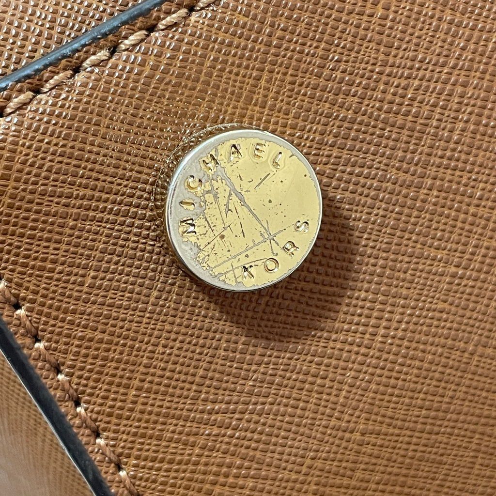 Michael Kors Tan Leather Selma Satchel | Pre Loved |