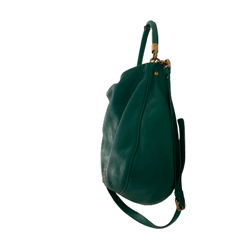 Marc Jacobs Green Leather Convertible Shoulder Bag | Pre Loved |