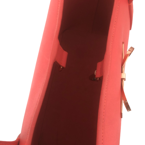 Ted Baker Coral Pink Leather Tote | Pre Loved |