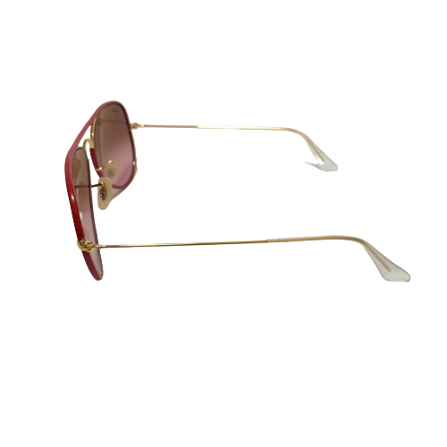 Ray-Ban Red Aviator RB 3025JM Unisex Sunglasses | Like New |
