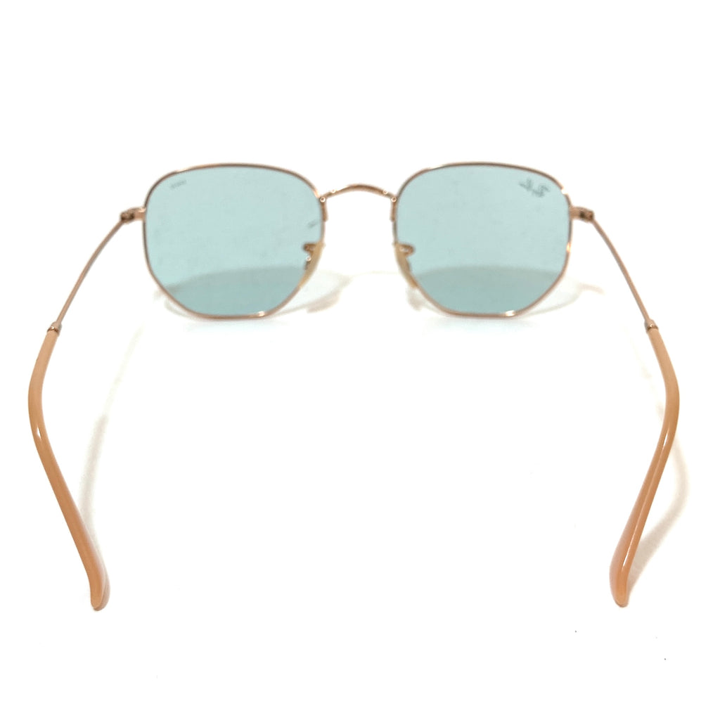 Ray-Ban RB3548N Evolve Hexagon Light Blue/ Copper Sunglasses | Gently Used |