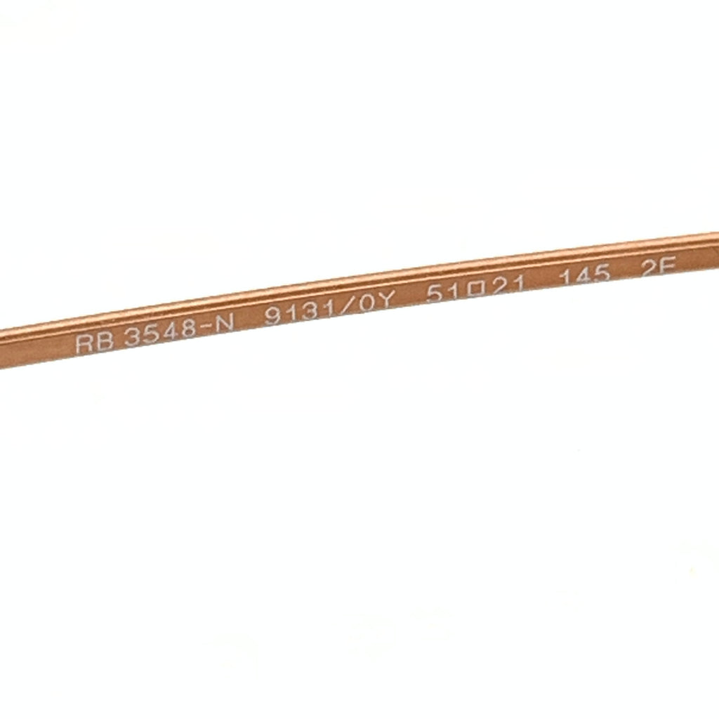 Ray-Ban RB3548N Evolve Hexagon Light Blue/ Copper Sunglasses | Gently Used |