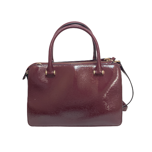 Kate Spade Maroon Leather Satchel | Pre Loved |