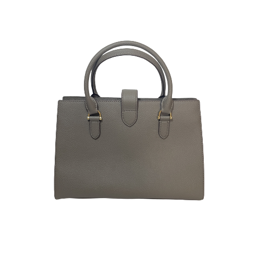 Lauren Ralph Lauren Grey Leather 'Carrington' Satchel | Like New |