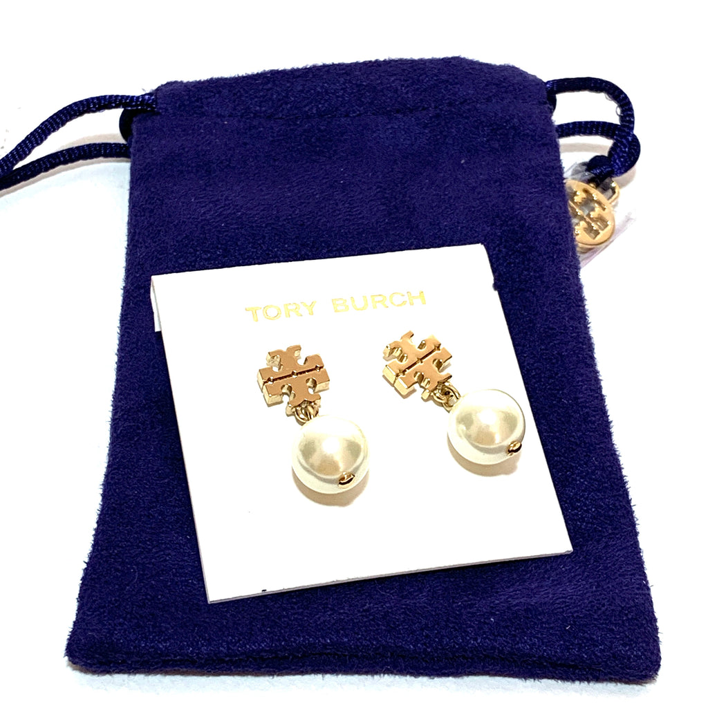 Tory Burch Pearl Drop Earrings | Like New |