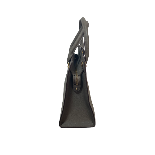 Lauren Ralph Lauren Grey Leather 'Carrington' Satchel | Like New |