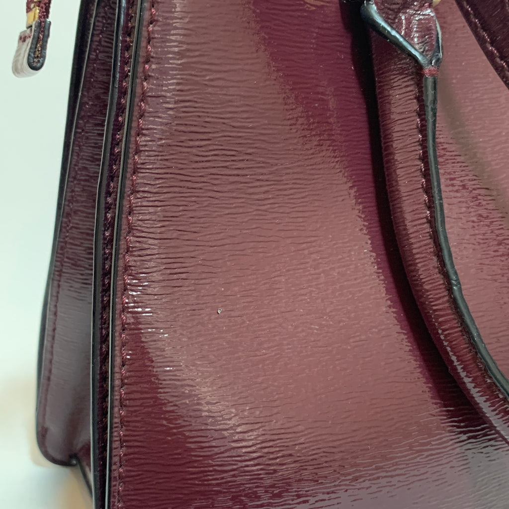 Kate Spade Maroon Leather Satchel | Pre Loved |