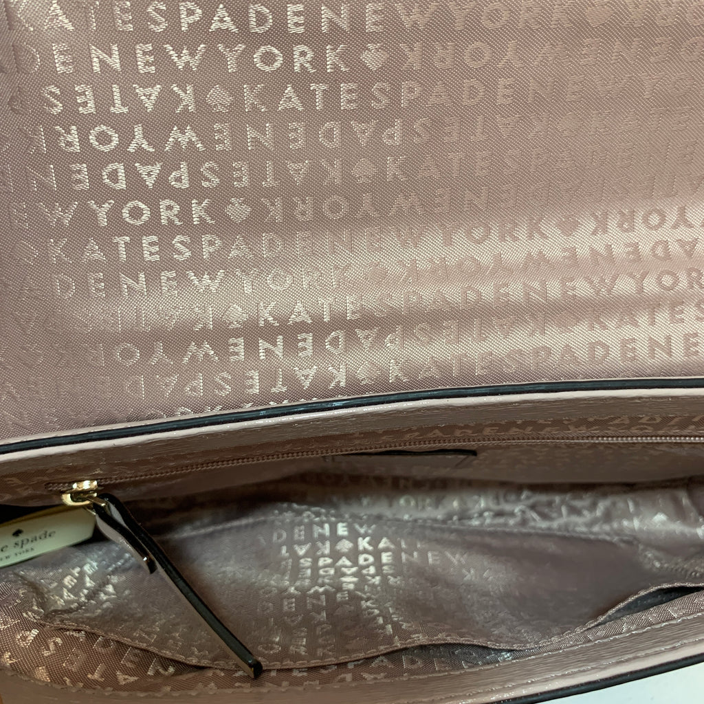 Kate Spade Taupe Leather Crossbody Bag | Gently Used |