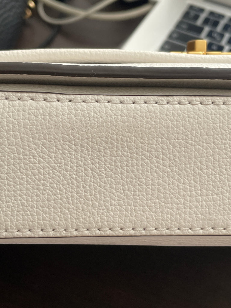 Tory Burch 'KIRA' White Leather Shoulder Bag | Like New |