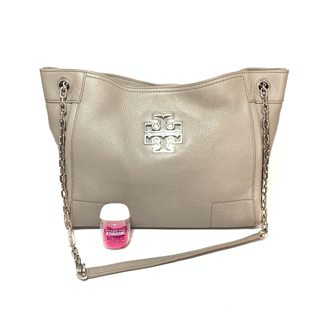 Tory Burch Light Grey 'Britten' Tote Bag | Pre Loved |